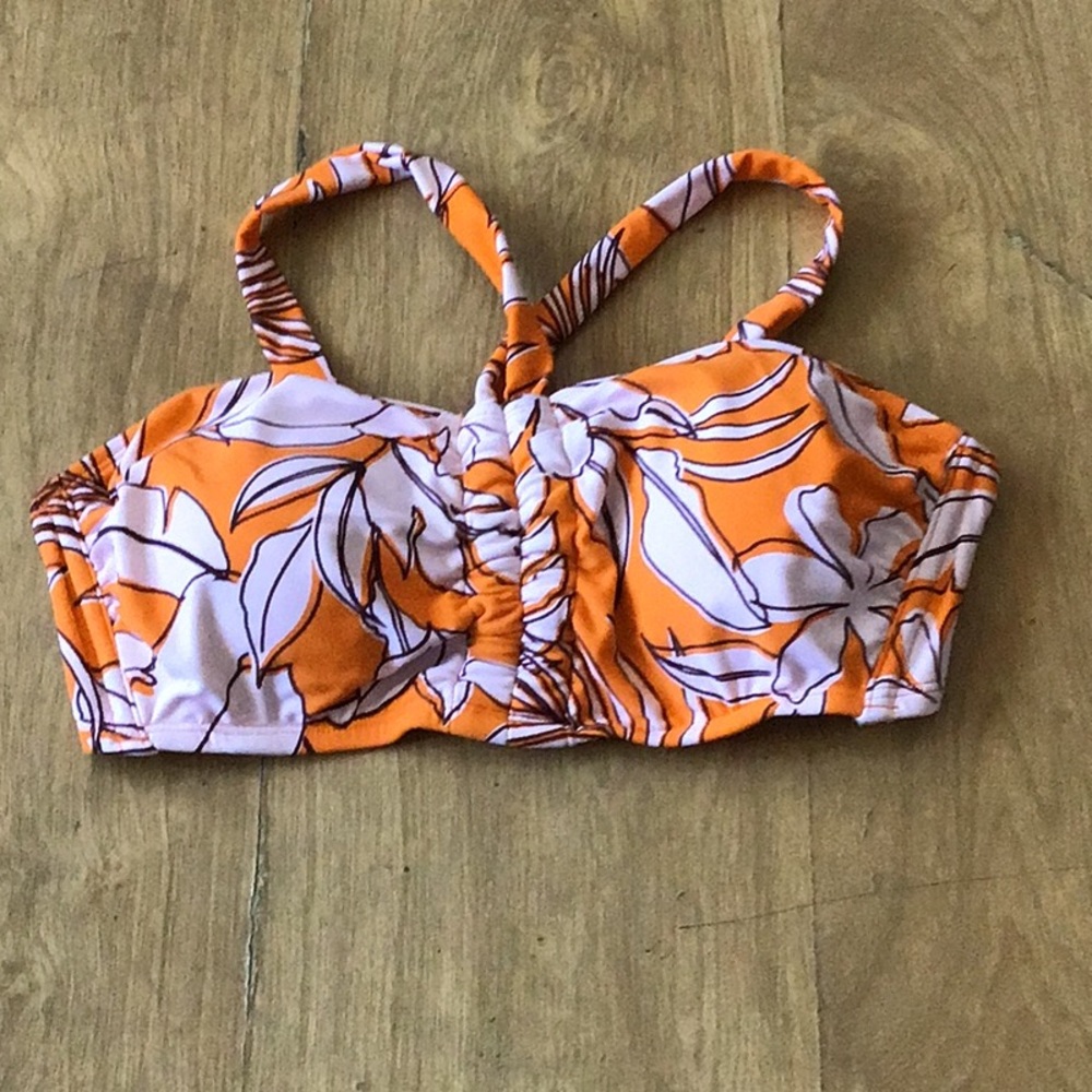 Orange bikini top